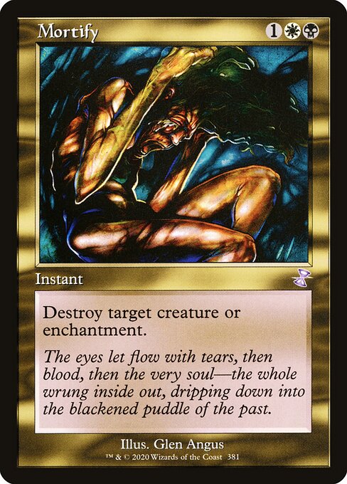 Mortify card art