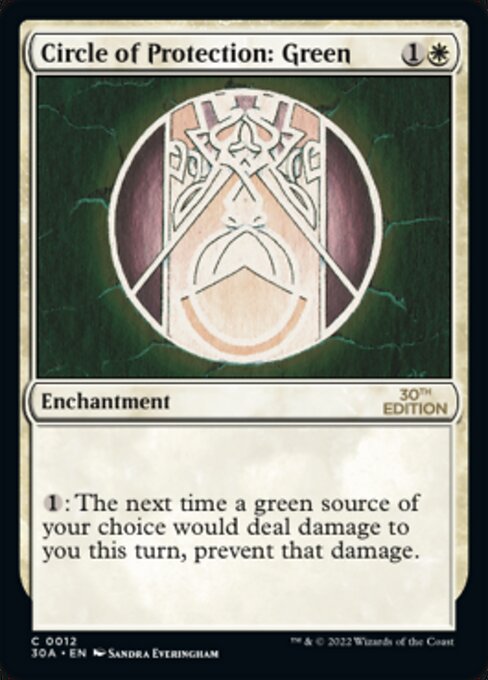 Circle of Protection: Green card art