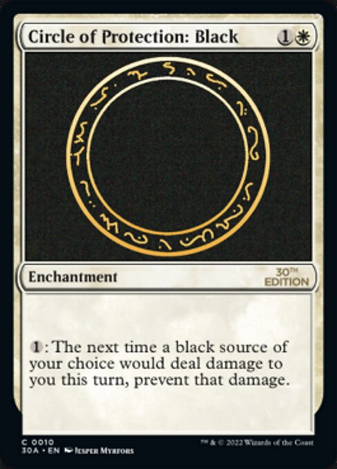 Circle of Protection: Black card art