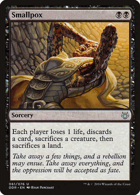 Smallpox card art