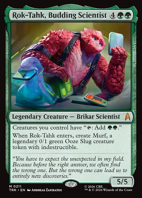 Rok-Tahk, Budding Scientist card art