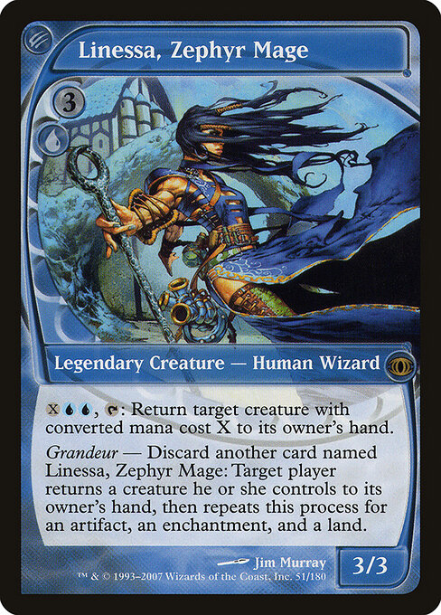 Linessa, Zephyr Mage card art