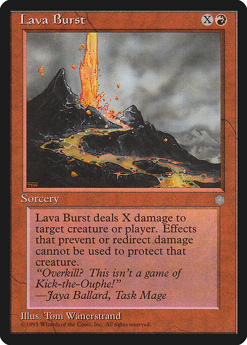 Lava Burst card art