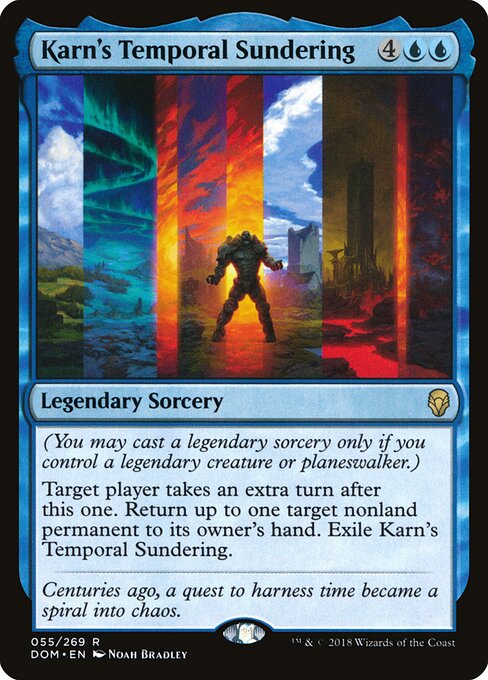 Karn's Temporal Sundering card art