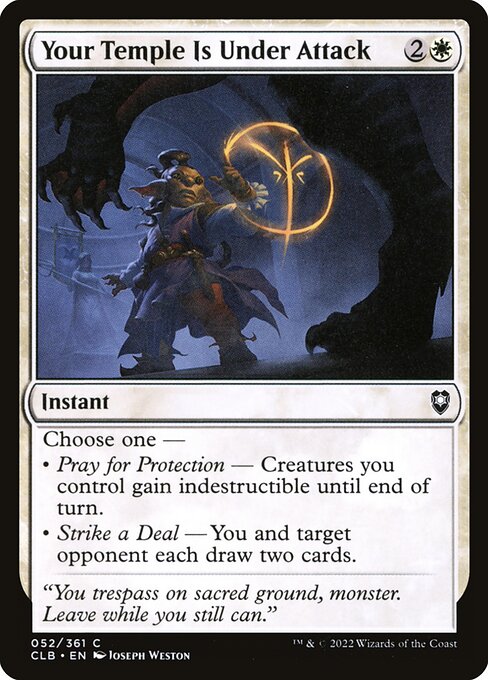 Your Temple Is Under Attack card art