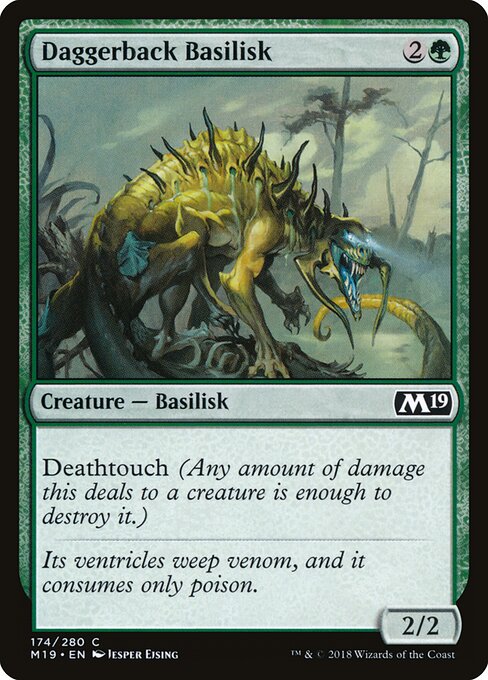 Daggerback Basilisk card art