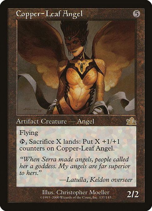 Copper-Leaf Angel card art