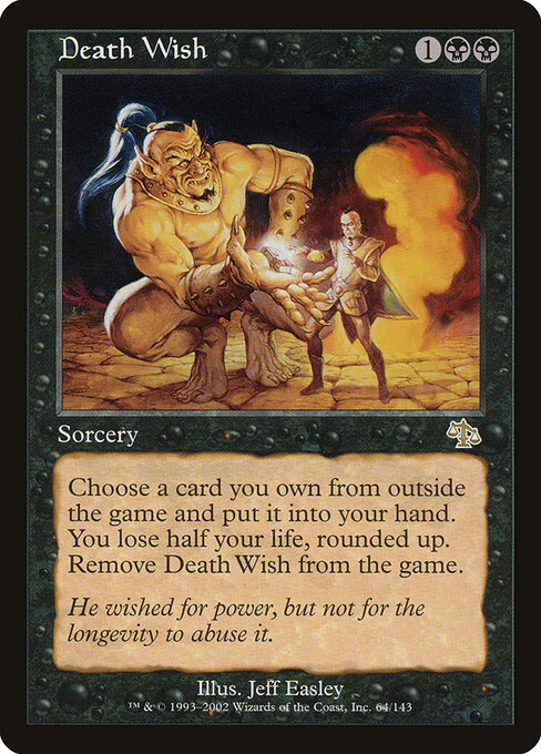 Death Wish card art