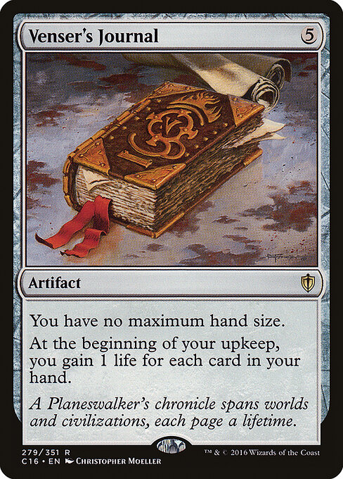 Venser's Journal card art