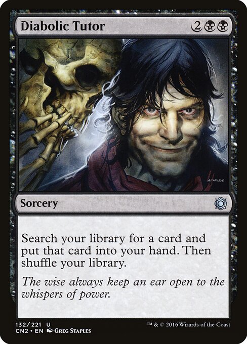 Diabolic Tutor card art