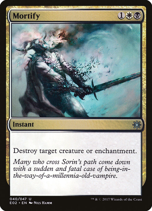 Mortify card art