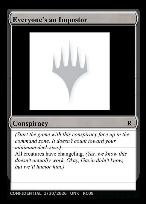 Everyone's an Imposter card art