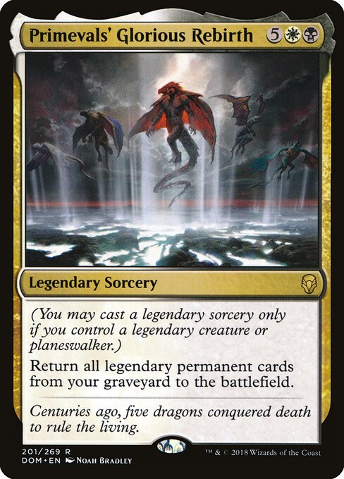 Primevals' Glorious Rebirth card art