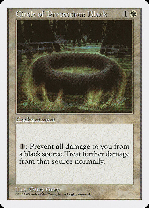 Circle of Protection: Black card art