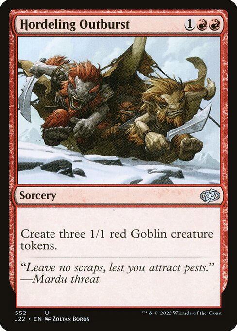 Hordeling Outburst card art