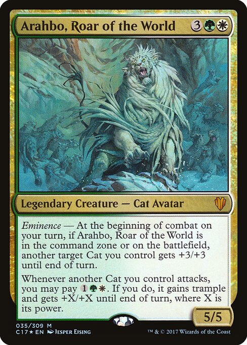 Arahbo, Roar of the World card art