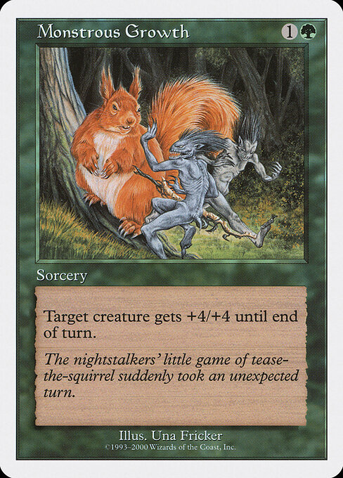Monstrous Growth card art