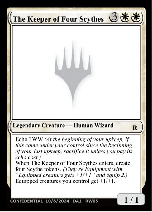 The Keeper of Four Scythes card art