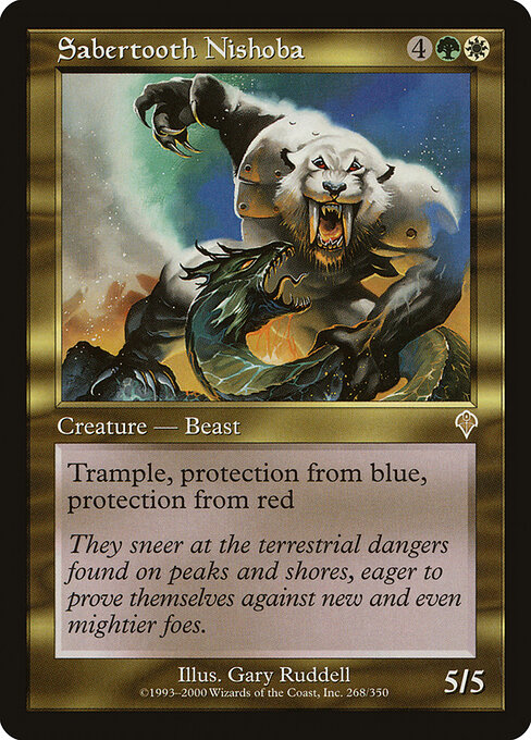 Sabertooth Nishoba card art