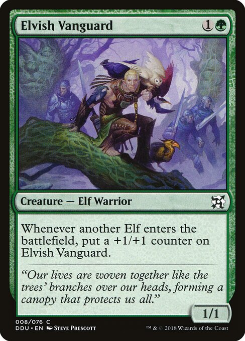 Elvish Vanguard card art