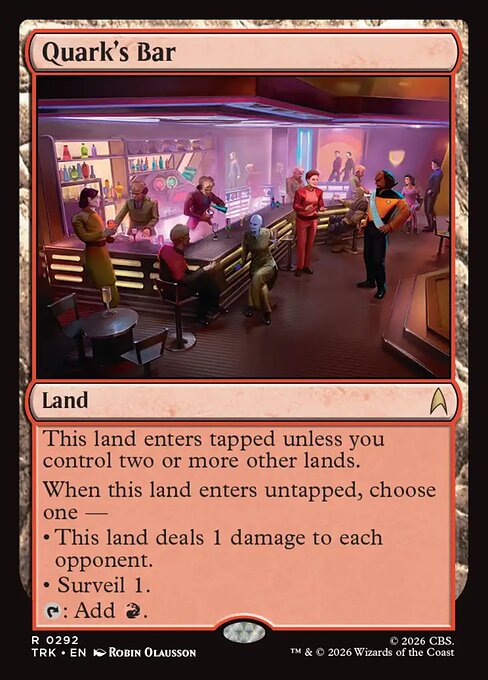 Quark's Bar card art