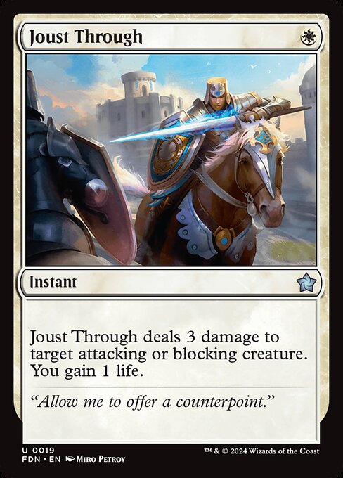Joust Through card art