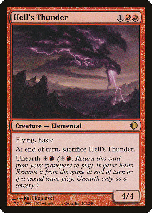 Hell's Thunder card art