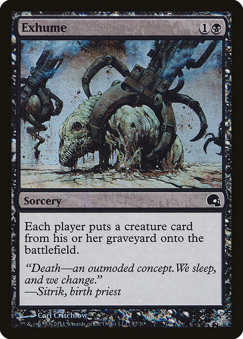 Exhume card art