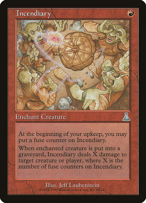 Incendiary card art