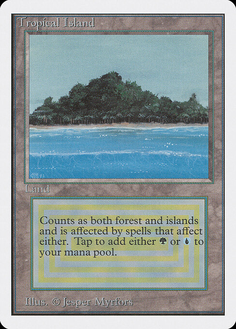 Tropical Island card art