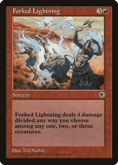 Forked Lightning card art