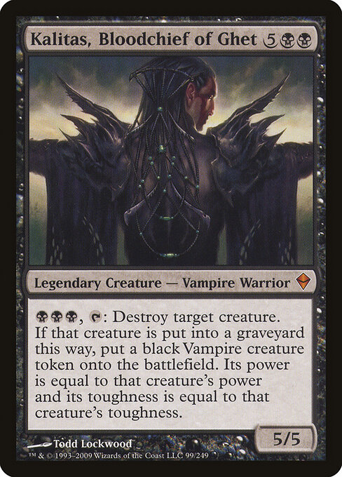 Kalitas, Bloodchief of Ghet card art