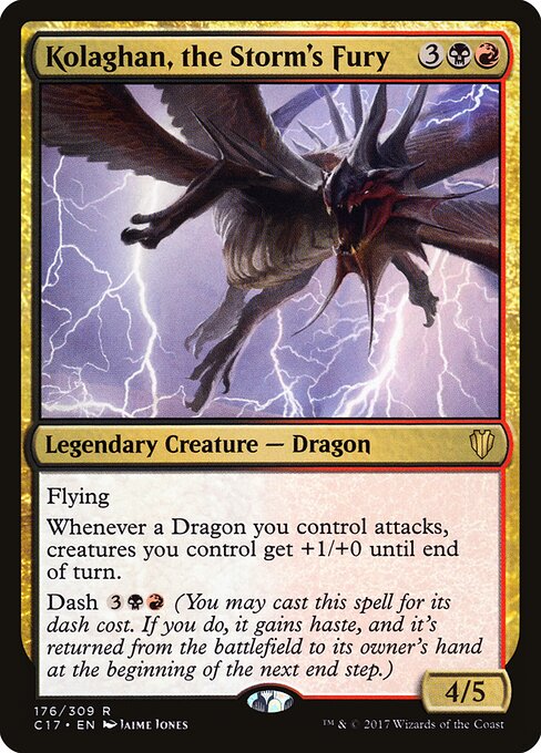 Kolaghan, the Storm's Fury card art