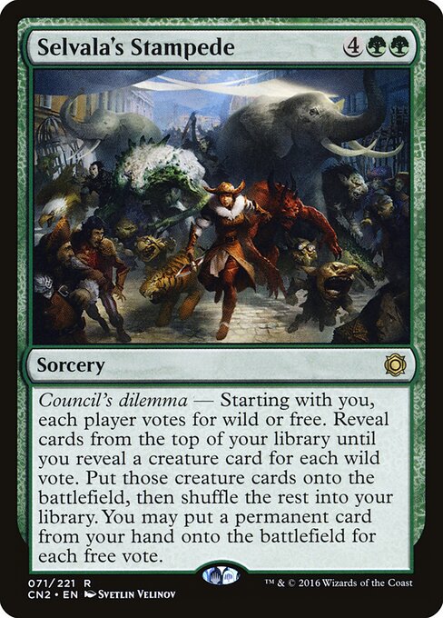 Selvala's Stampede card art