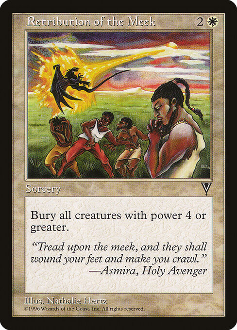 Retribution of the Meek card art