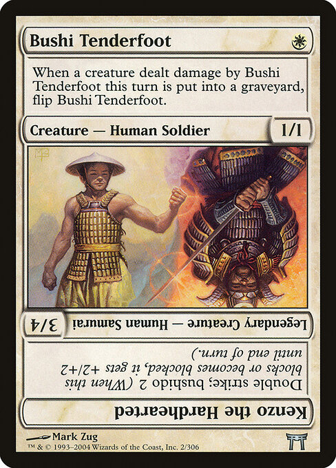 Bushi Tenderfoot // Kenzo the Hardhearted card art