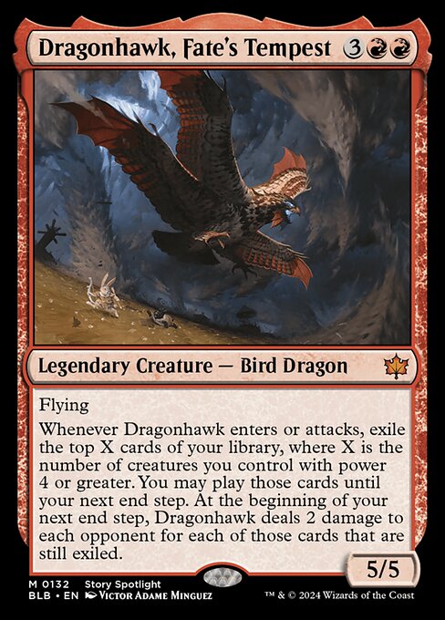 Dragonhawk, Fate's Tempest card art