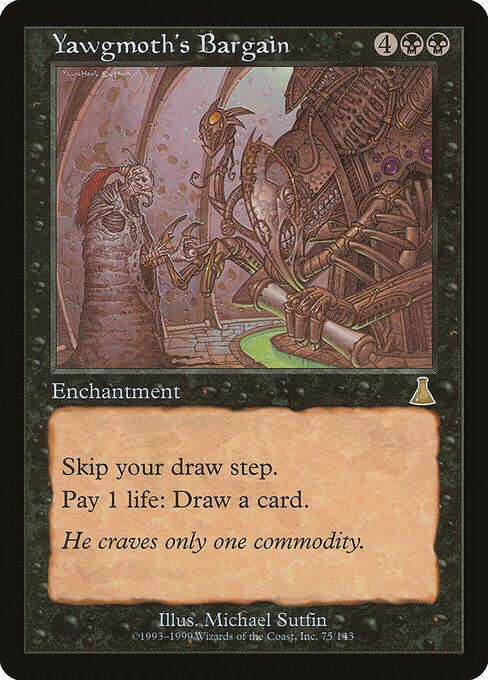 Yawgmoth's Bargain card art