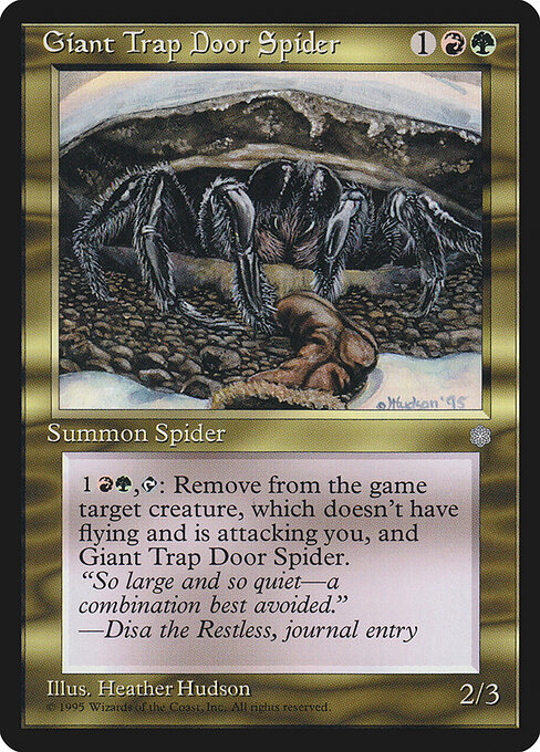 Giant Trap Door Spider card art