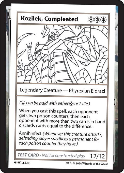 Kozilek, Compleated card art