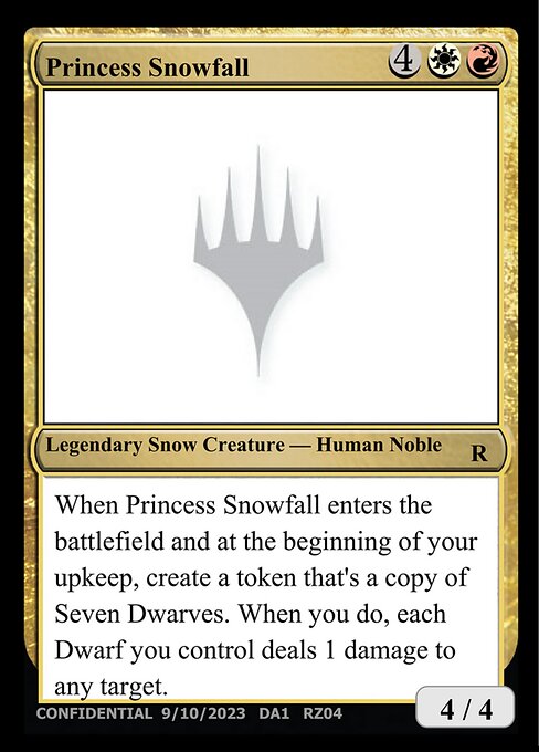 Princess Snowfall card art