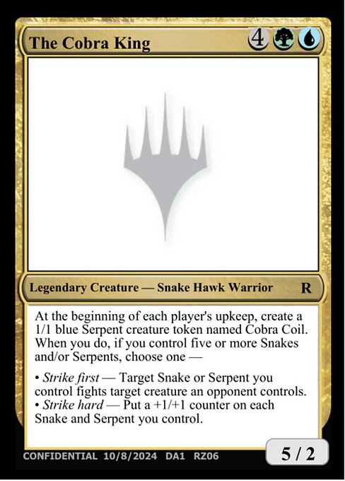 The Cobra King card art