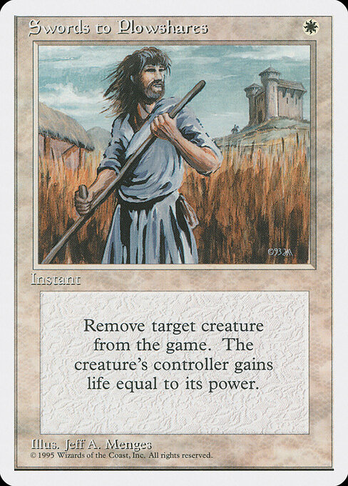 Swords to Plowshares card art