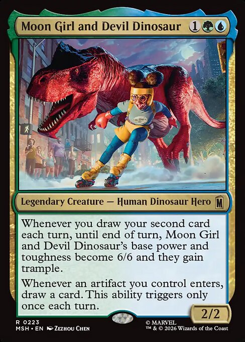 Moon Girl and Devil Dinosaur card art