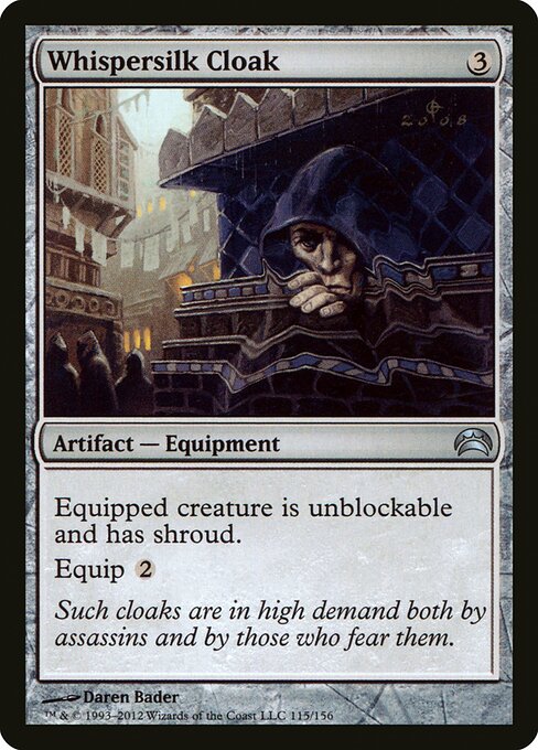 Whispersilk Cloak card art