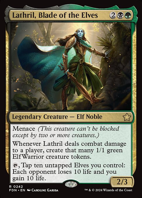 Lathril, Blade of the Elves card art
