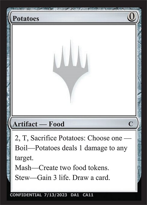 Potatoes card art