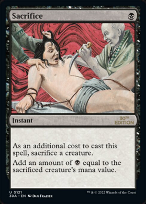 Sacrifice card art