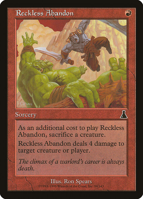 Reckless Abandon card art