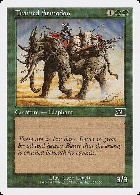 Trained Armodon card art